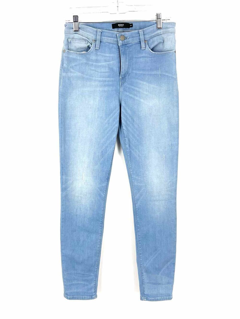 Hudson Size 29=8 Lt Denim Distressed Premium Denim Jeans